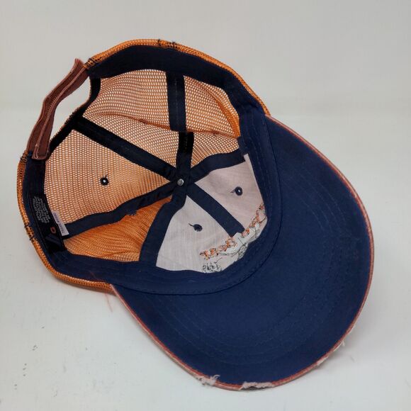 Two Bear Arms Men's Strapback Hat Orange OSFA Embroidered Logo - Picture 9 of 11